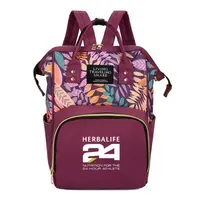 Herbalife Nutrition Fashion Simplicity Travel Sport Hiking Bag Multi Functional Large Capacity Canvas Backpack Printed version221L