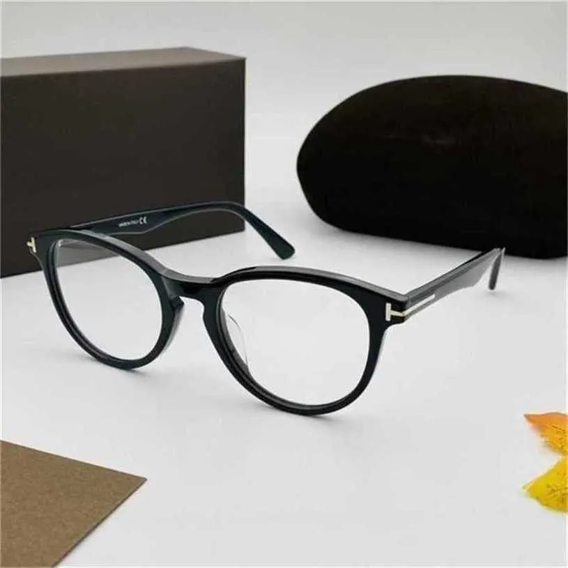 Top Luxury Designer Occhiali da sole 20% di sconto Vintage TF5556 Montature per occhiali da vista Moda Acetato Donna Lettura Miopia Prescrizione uomo donna