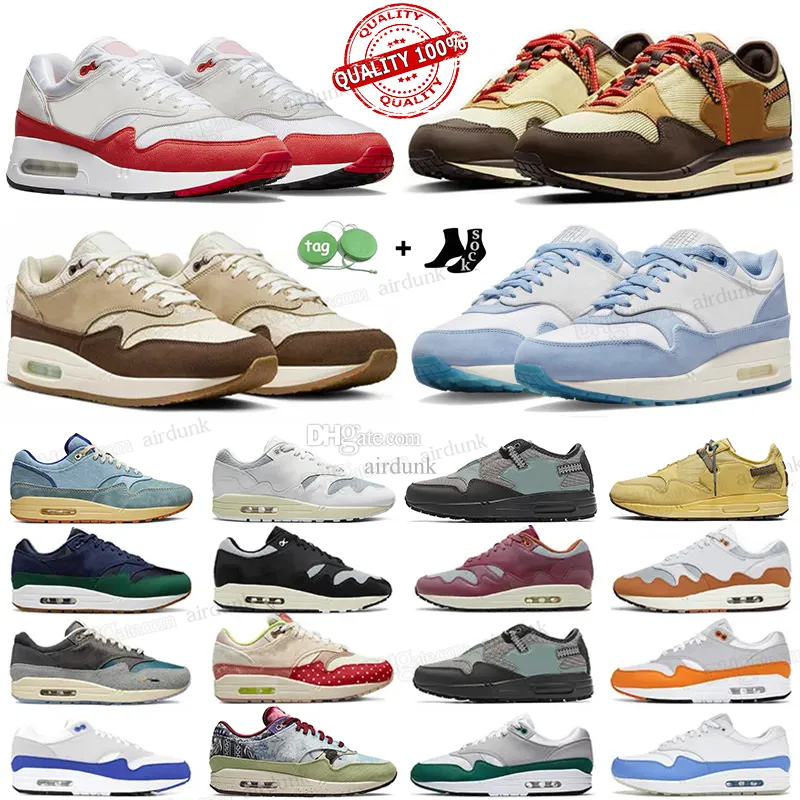 1 87 chaussures de course pour hommes femmes Big Bubble Red Dirty Denim Cactus Jack Concepts Saturn Gold Baroque Brown Patta x Summit White baskets de sport en plein air 36-47