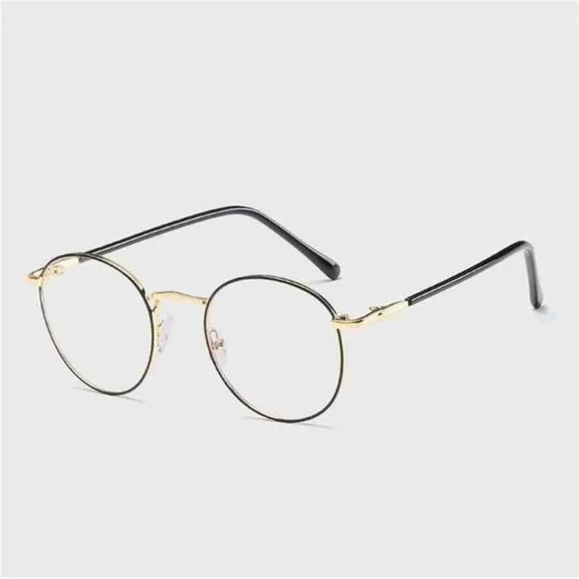 Top Luxury Designer Sunglasses 20% Off Retro Round Full-frame Women Eyeglasses Spectacle Female Optical Reading Computer Eye Frame Men 9765