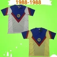 Retro 1988 America MEXICO CLUB LEAGUE CA Soccer Jerseys vintage Camiseta de futbol home away 88 LIGA MX football shirts234U