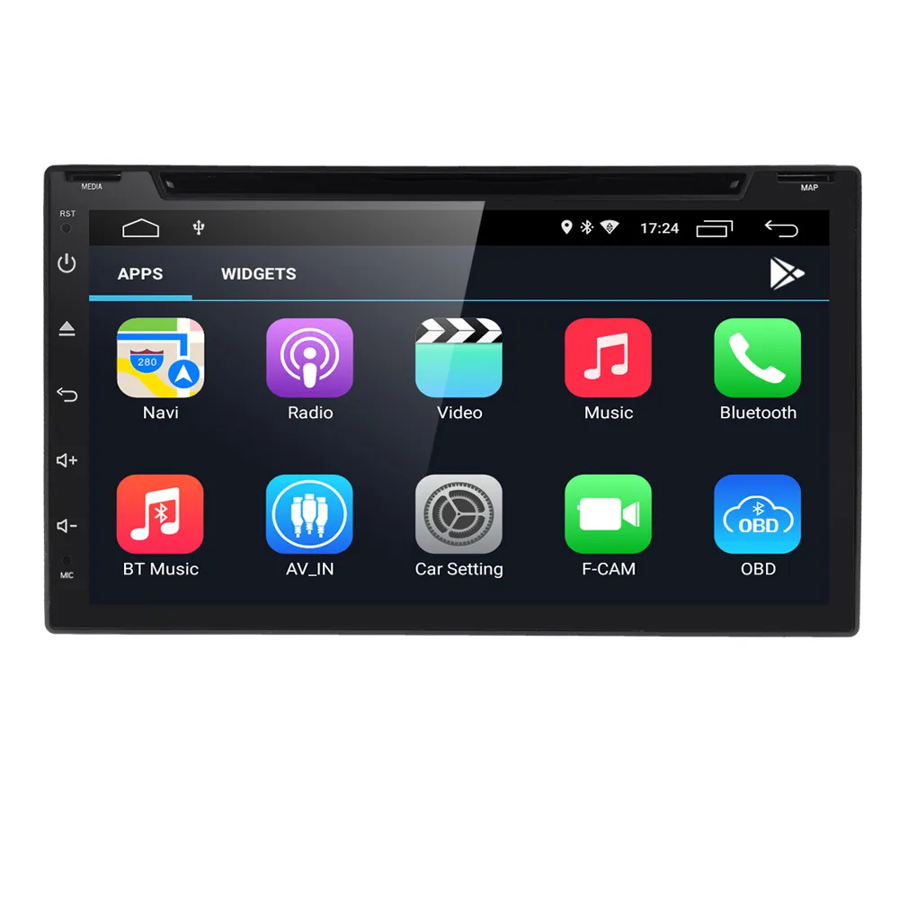 7 Inch Universal 32G Car dvd Radio Player Android Head Unit GPS Navigation Mp5 Multimedia with Buttons