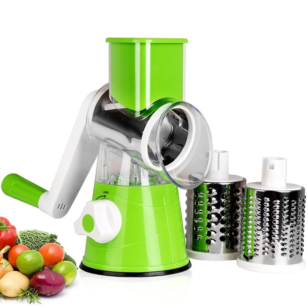 Narzędzia do warzyw owocowych ręczne warzywa Slicer Slicer wielofunkcyjny okrągły mandolina Slicer ziemniaczarski gadżety kuchenne akcesoria kuchenne 230328