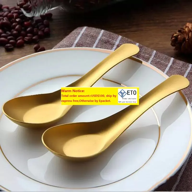 Cuillère à Café Acier Inoxydable 304 Avec Manche En Bois - Style Rétro Pour Miel, Café