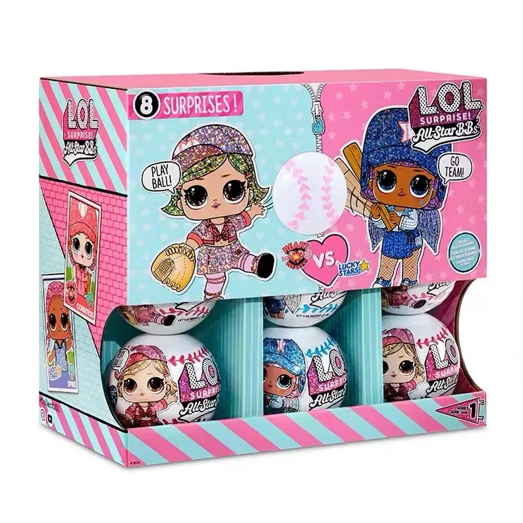 Blind Box Toy Lol Doll Spielzeugverpackungskästen Figuren Baseball Serie Überraschung lol Puppenball für Kinder