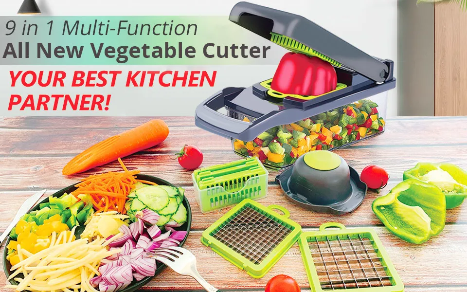 14Pcs Vegetable Cutter Multifunctional Mandoline Slicer Fruit Potato Peeler  Carrot Grater Kitchen Accessories Basket Slicer Tool