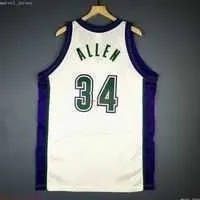 100% Stitched Ray Allen Jersey Mens XS-6XL Throwbacks Basketball jerseys Cheap Men Women Youth210f