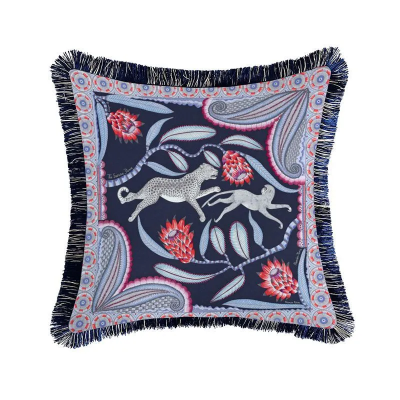 ASDCXZ Set di 4 federe in stile boho, 40 x 40 cm, motivo geometrico astratto, colore nero e bianco, per divano, federa per cuscino decorativa, lavabile in poliestere, lino, tessuto per esterni