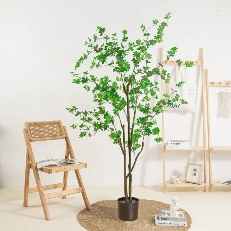 Flores decorativas 1.5m Árvore artificial com decoradores de maconha Enkianthus perulatus plantas grandes plantas ao ar livre árvores falsas decoração de casa