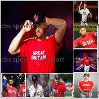 Team Great Britain 2023 World Baseball Classic Jersey WBC Trayce Thompson Matt Koperniak Chavez Young Alex Crosby Justin Wylie Nick Ward Donovan Benoit Alex Webb