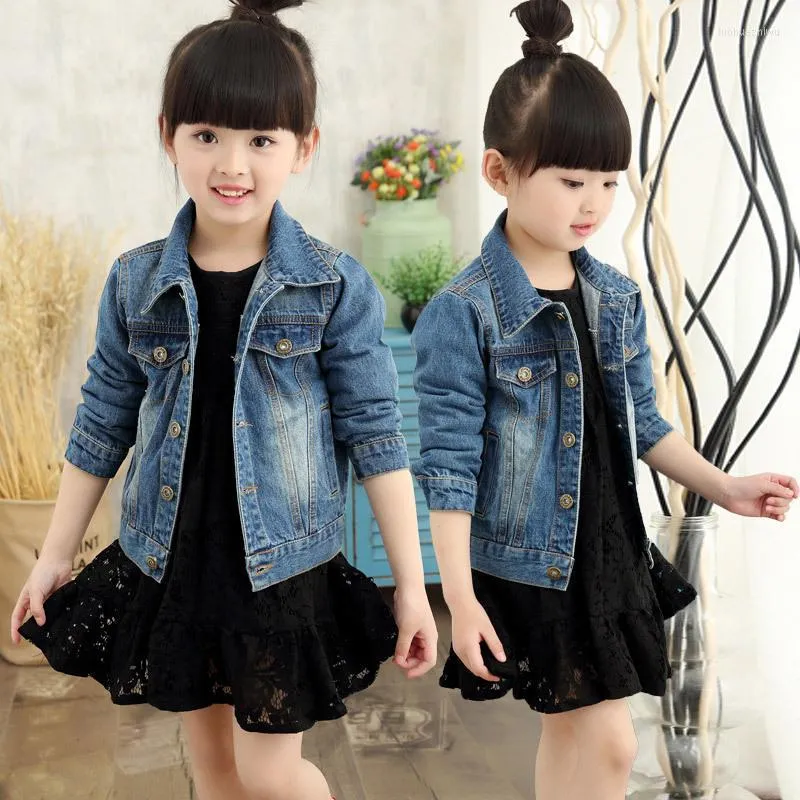 Jackets 2023 Fashion Spring Children Outwear Coat Kids Denim Jacket Baby Boys Girls Outerwear Long Sleeve Coats1