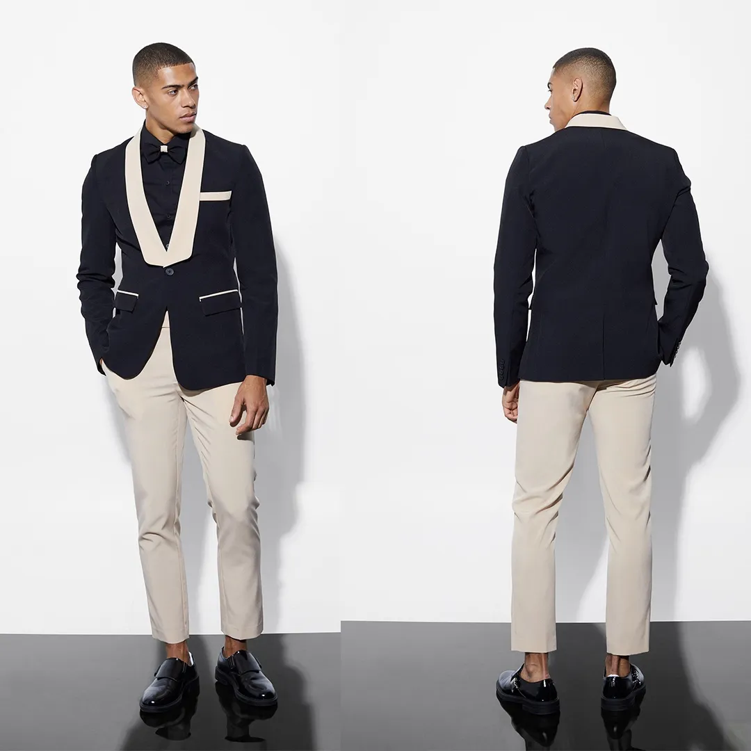 Dernier smoking de mariage pour hommes, coupe cintrée Kaki, robe de soirée élégante, taille personnalisée, veste et pantalon 2 pièces