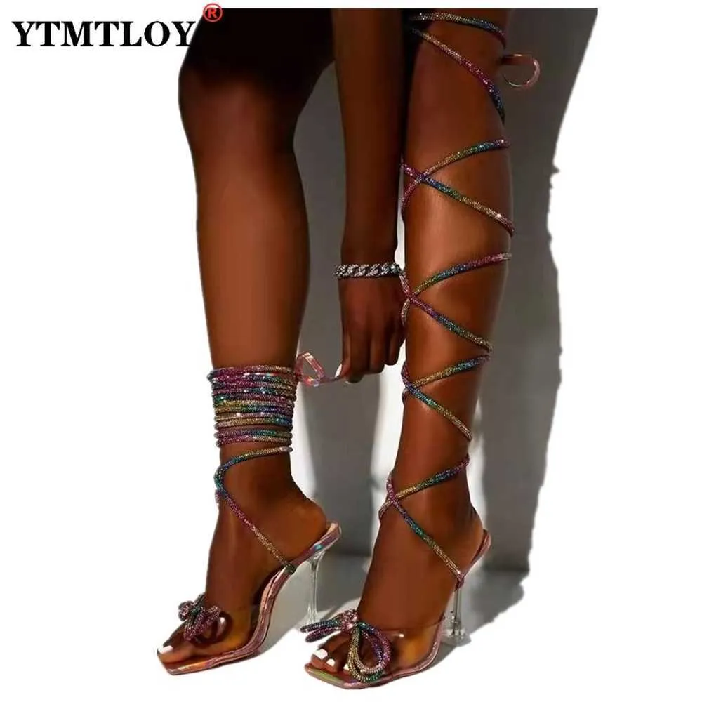 LISHAN Womens Gladiator Knee High Sandals Open Toe India | Ubuy