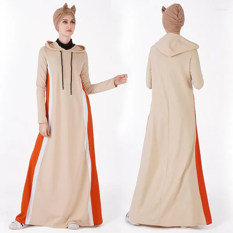 Vêtements ethniques Abaya Musulman À Capuche Robe Mince Robe Dubai Kaftan Abayas Femmes Jilbab Ramadan Caftan Marocain Turc Elbise Islamique