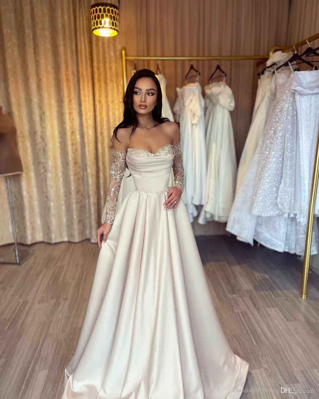 sachin and babi light blue dress Champagne Sequin Dresses