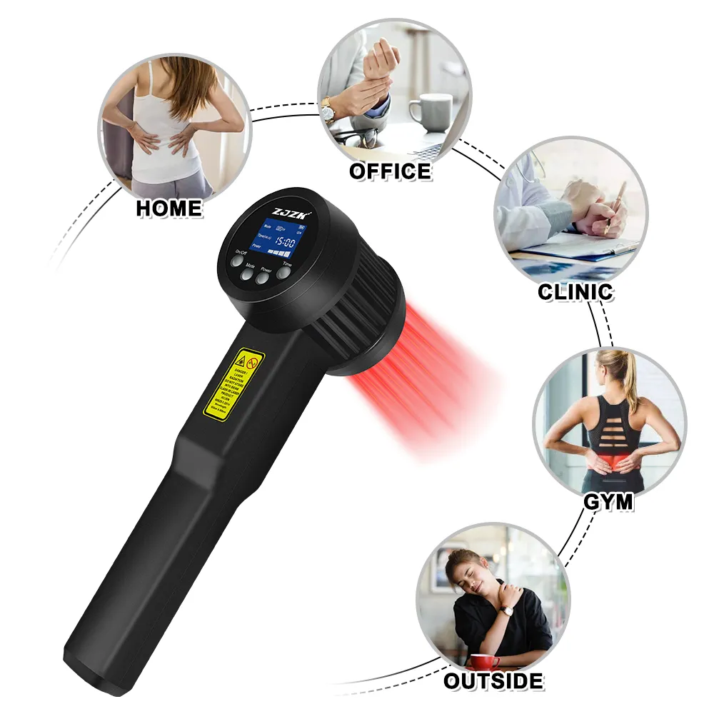 3W 650nm 808nm Portable Laser Therapy Device physiotherapy instrument for Pain Relief and anti-inflammation LRP3000-D