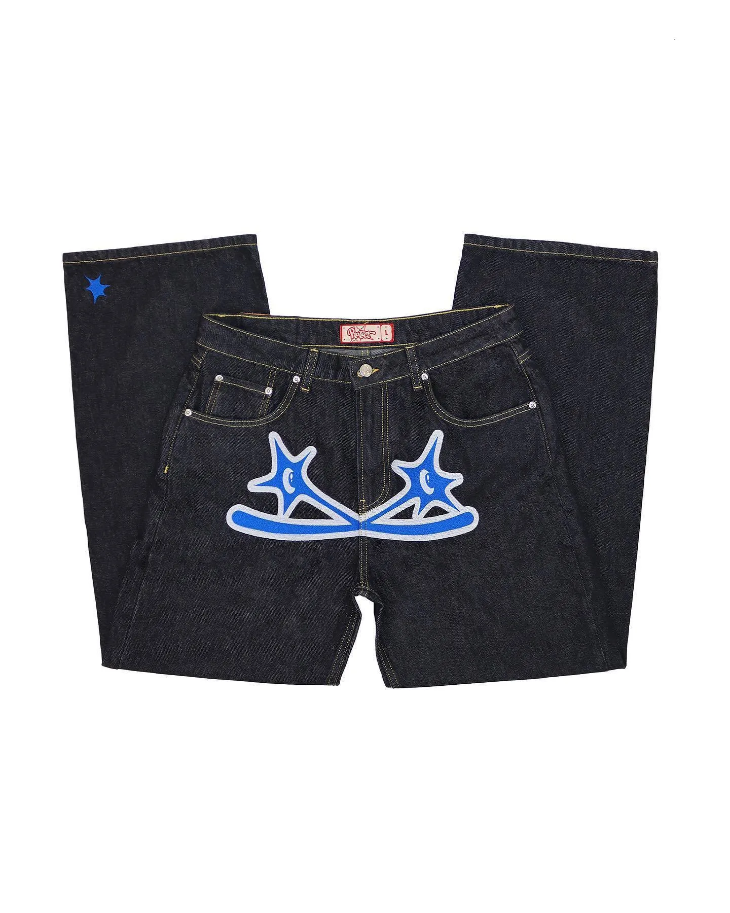 DHgate.com:Mens Y2K Black Jeans: Baggy Hip Hop Denim Pants