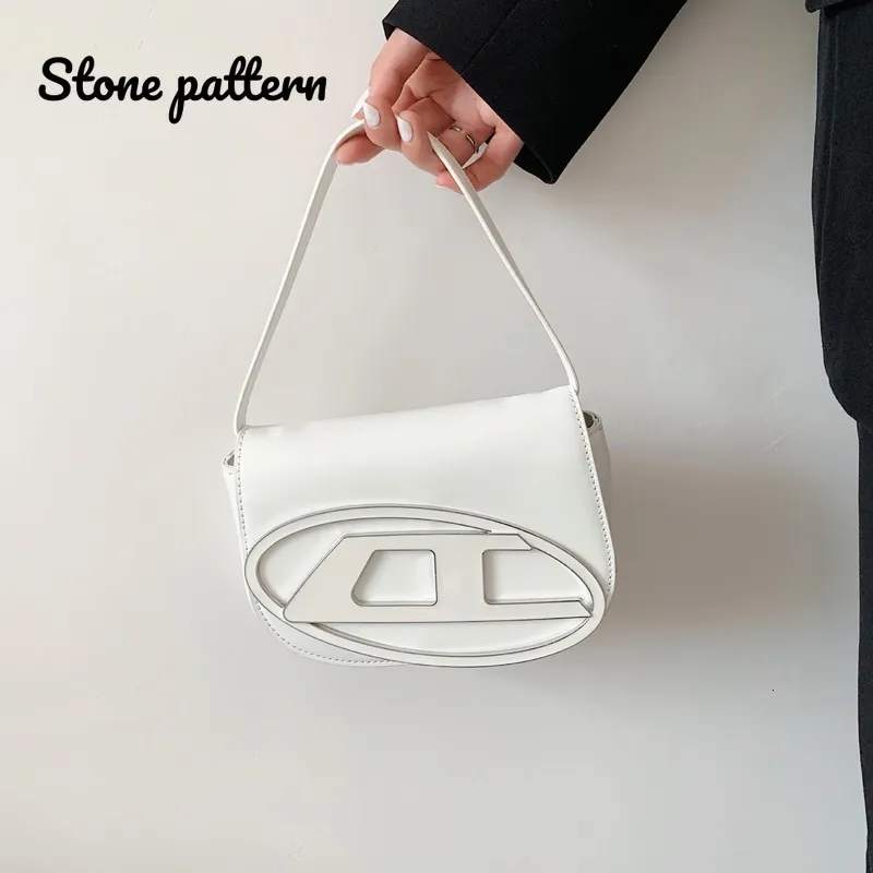 Evening Bags Stonepattern Half Moon Trendyol Women Shoulder Pink Simple Design Stylish Underarm Bag 2023 High Quality Handbags Purse 230328