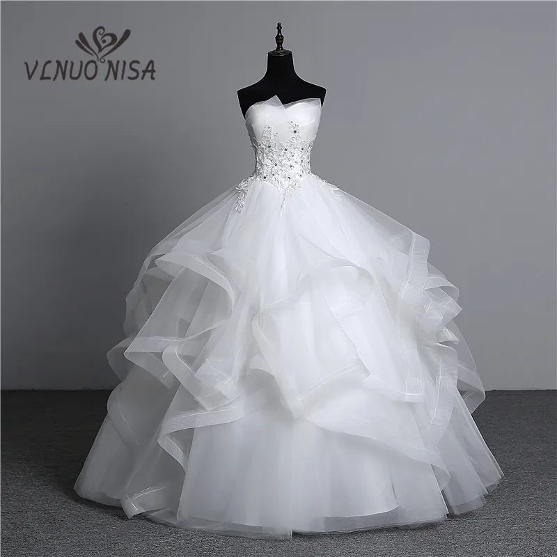 Party Dresses Fashion Classic Real Po Appliques Vintage White Pearls Wedding Vestidos De Noiva Bridal Gown Plus Size Strapless 230328