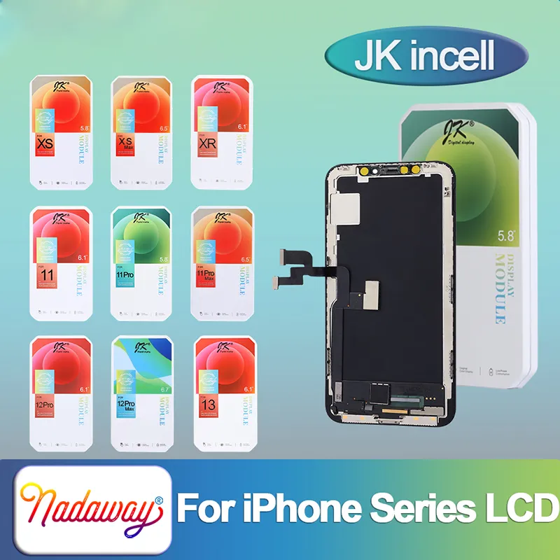 JK Incell для iPhone X XS XR 11 Pro Max 12 13 ЖК -дисплей