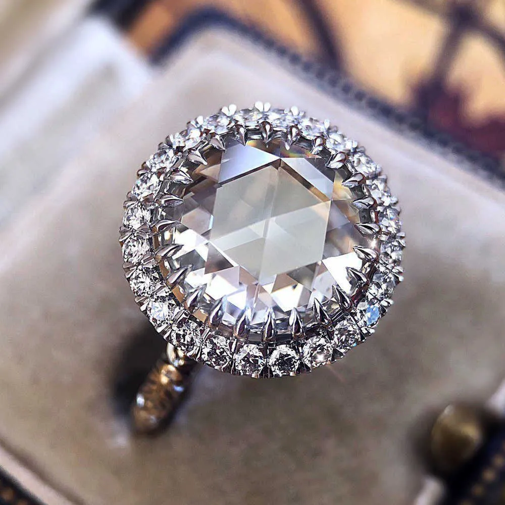 Кольцо в группе 925 Серебряное обручальное кольцо с каменным женским обручальным кольцом.