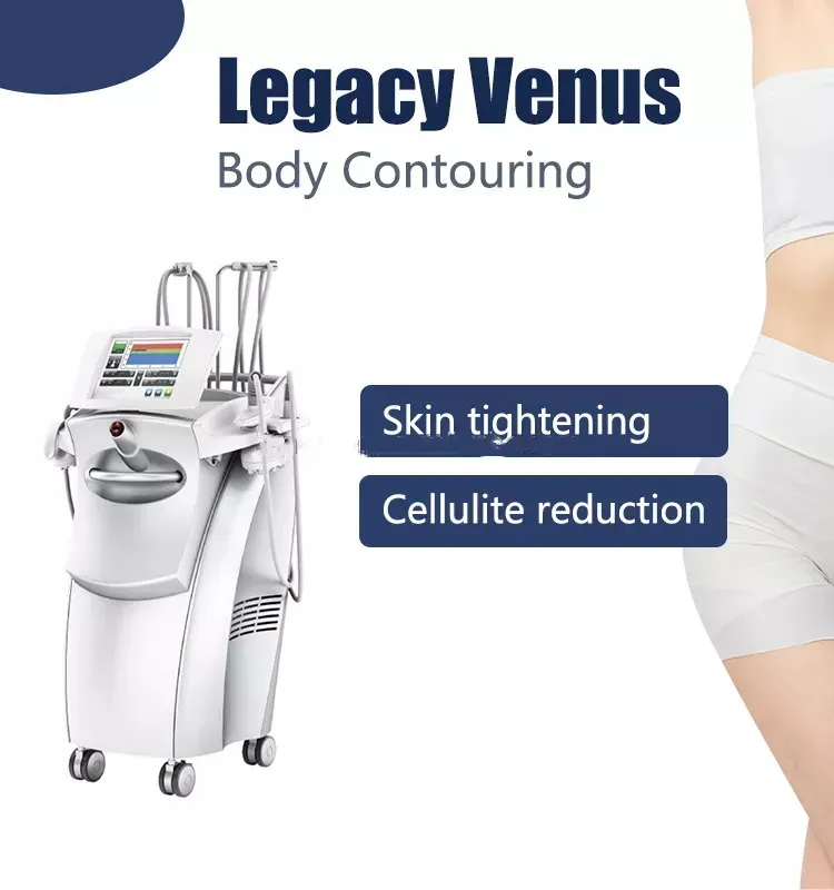 Venus Legacy Vetverbranding Vermindering van cellulitis Spiercontouren Vacuümtherapie Cavitatie RF-technologie