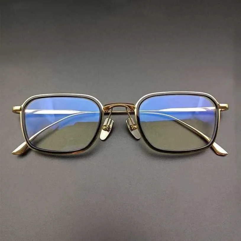 Top lunettes de soleil de créateurs de luxe 20% de réduction sur la monture de lunettes de Ni Yongxiao du même type Wu Zhenyu carré pur titane bradbury net lot mixte rouge