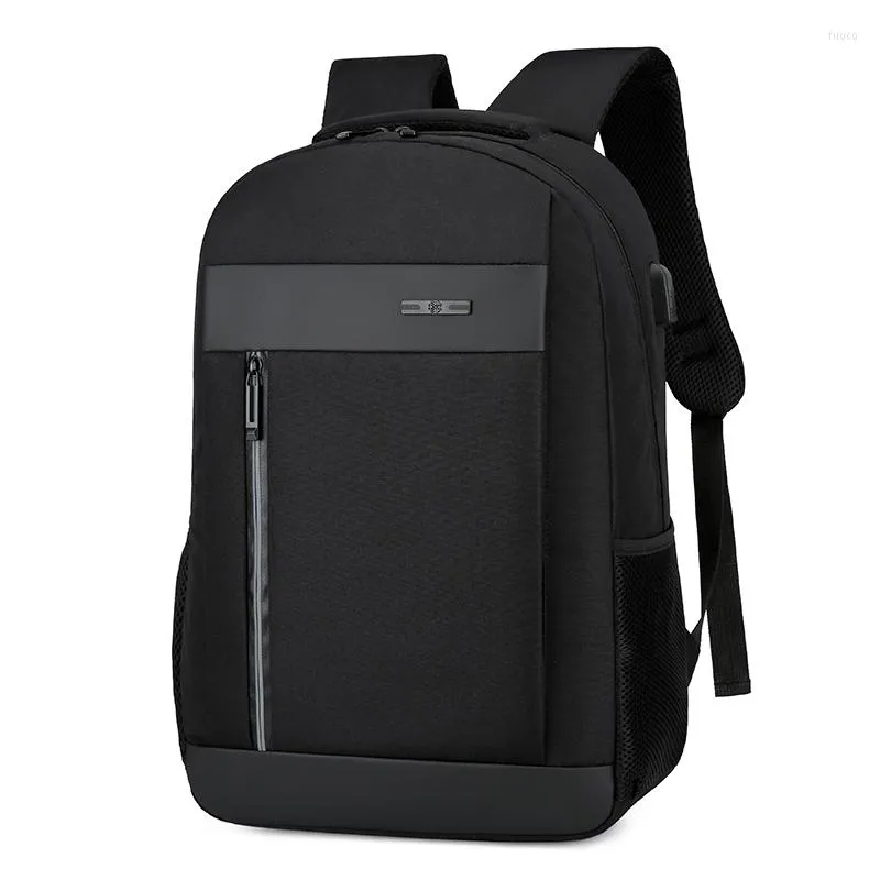 Mochila de negocios para hombre, bolso de viaje, impermeable, antirrobo, mochilas para ordenador portátil, mochila escolar multifuncional a la moda con carga USB para niño