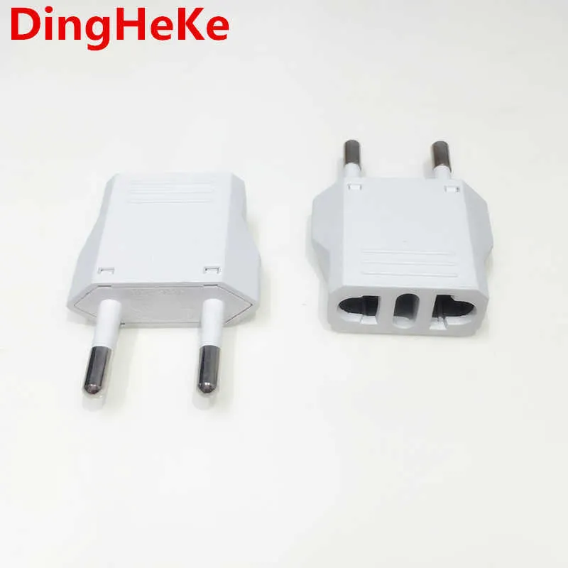 Adaptador de enchufe de EE. UU., enchufe de salida europeo a EE. UU.,  enchufe de pared estadounidense de 2 clavijas, adaptador de viaje pequeño  de la