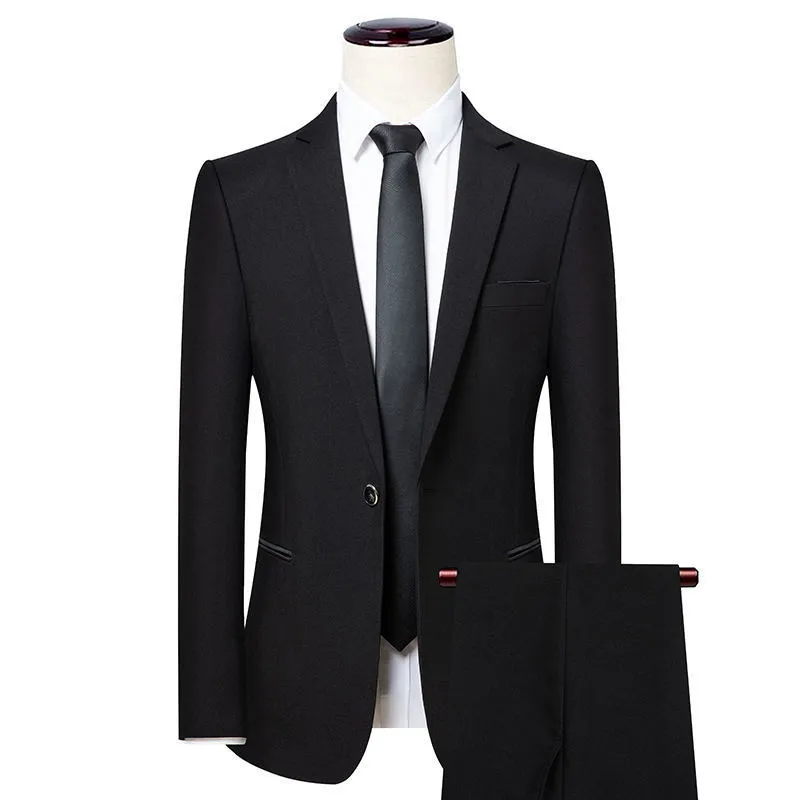 Abiti da uomo Blazer Boutique Pantaloni da abito taglie forti Moda uomo Business Gentleman Elegante abbigliamento da lavoro Abito formale a tre pezzi stile britannico 230328
