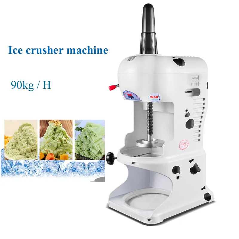 Commercial Electric Ice Crusher Machine Snowflake Ice Maker 90kg/H 350W ...