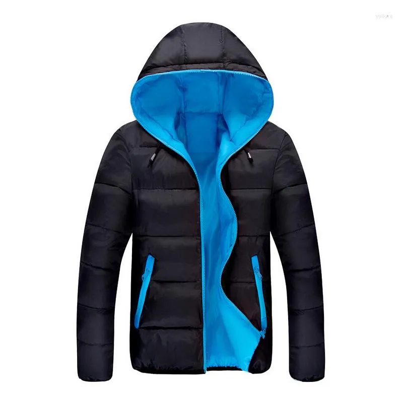 Mężczyzny Down 2023 Kurtka zimowa Mężczyźni Parka z kapturem Bawełniany ciepły płaszcz Kobiety Ultra Light Fashion Parkas For For For For