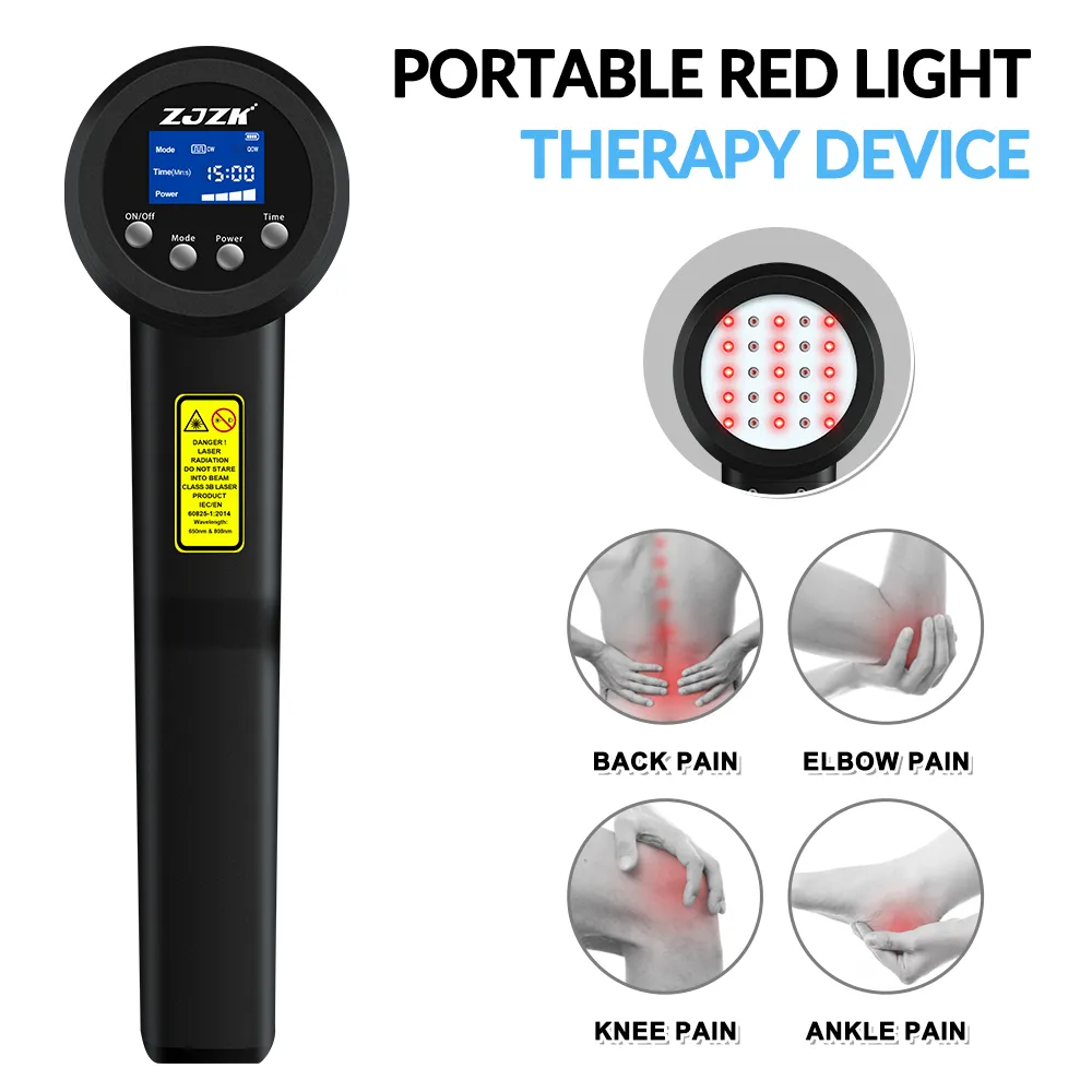 5W 650nm 808nm Powerful Portable Laser Therapy physiotherapy Device for pain relief and anti-inflammation LRP5000-D
