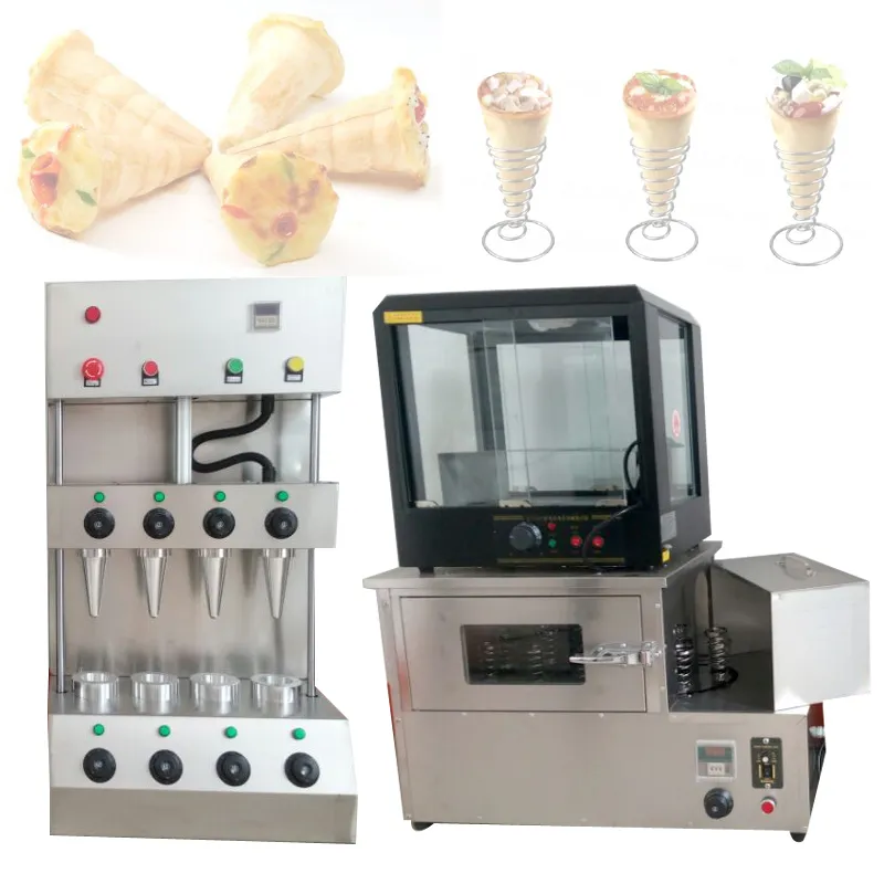 Kommerzielle handgehaltene Pizzaherstellungsmaschine für Pizzashop, Kegelform, Regenschirmform, Tassenform, Pizzakegelmaschine, 3000 W