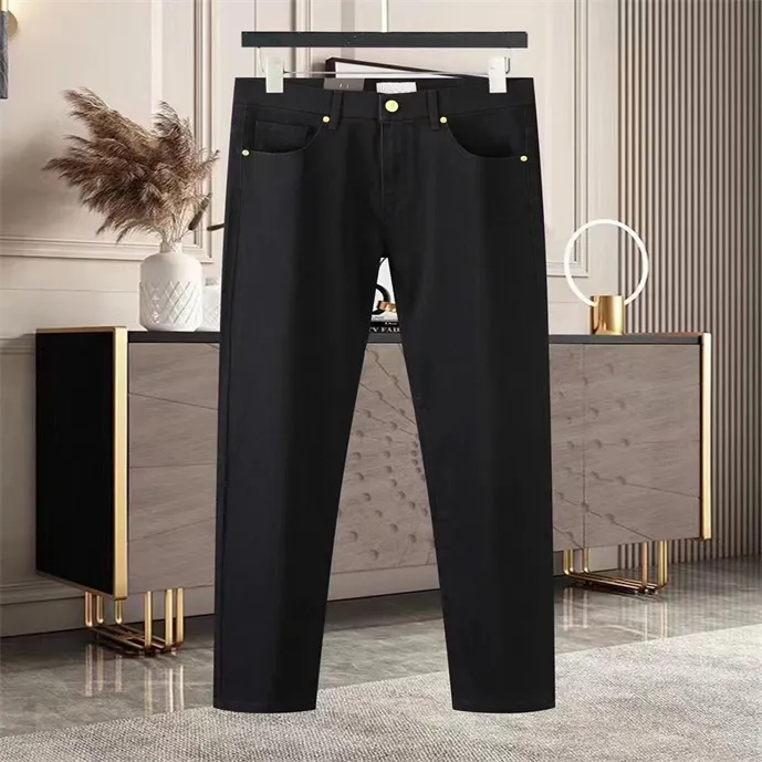 2 nowe designerskie męskie spodnie Casual Dżinsy Mężczyźni Modka Zakokoła podarte szczupłe motocyklowe motocyklowe motocyklowe spodnie Hip Hop Pants#20