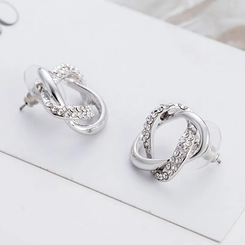 Austrian crystal stud earrings best sale