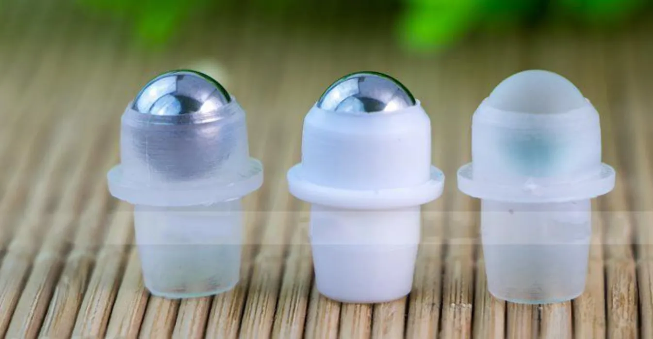 10ml Essential Oil Roll-on Bottles Transparent Frosted Glass Bottle Stainless Steel Roller Balls Silver Cap Roller Bottles