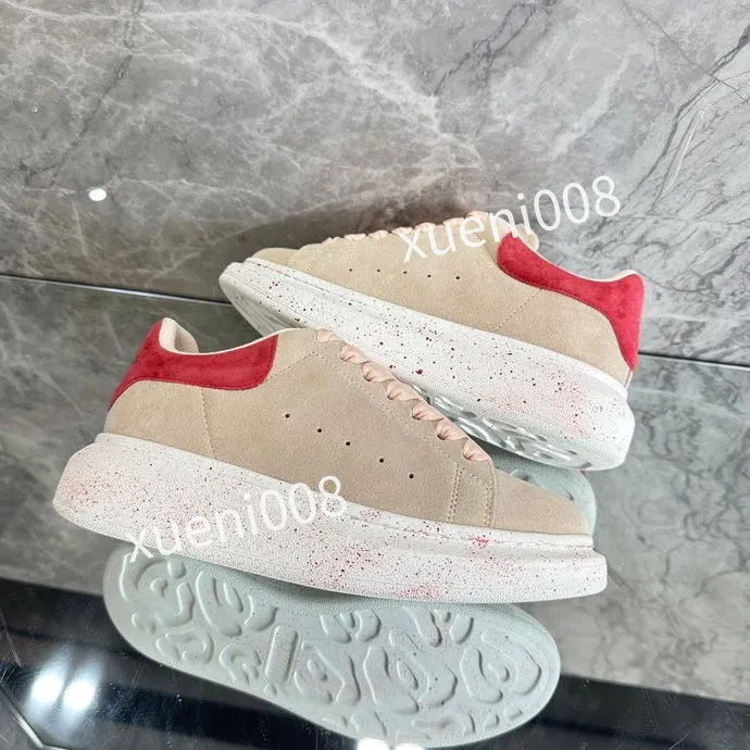 Designer Casual Chaussures Blanches Baskets Chaussures Casual Baskets Femmes Appartements Plate-Forme Chaussures Blanc Noir Luxe Velours Daim Femmes À Lacets Hommes