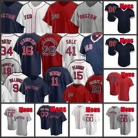 T shirt Baseball Jersey 99 Alex Verdugo Ted Williams J.D. Martinez David Ortiz Chris Sale Xander Bogaerts Bobby Dalbec Hunter Renfroe