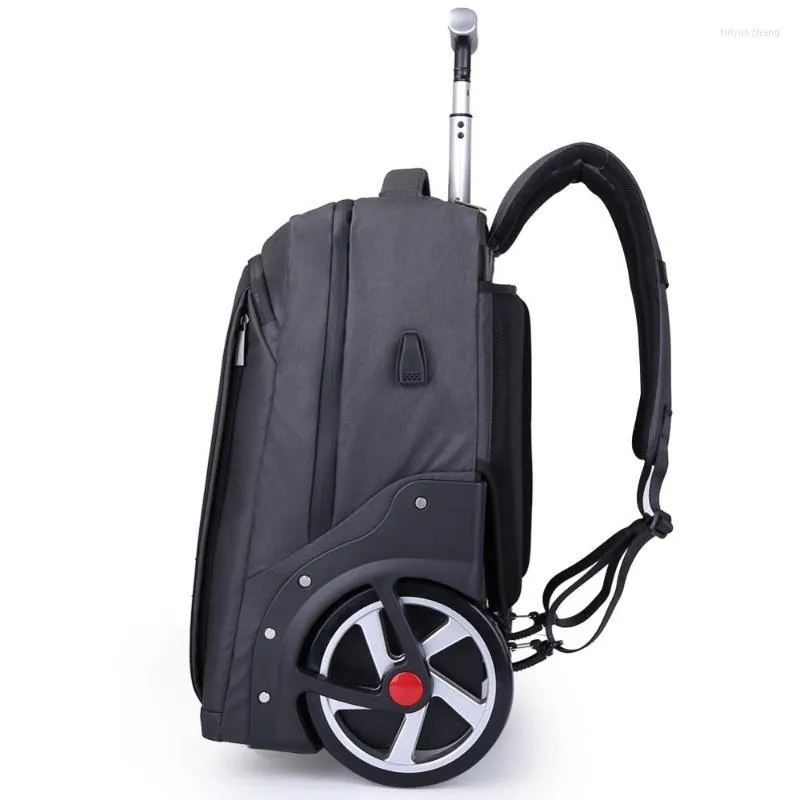 Valizler Yüksek kapasiteli seyahat çantaları erkekler iş haddeleme bagajı 20 inç omuz bavul tekerlekleri kabin arabası dizüstü bilgisayar çantası