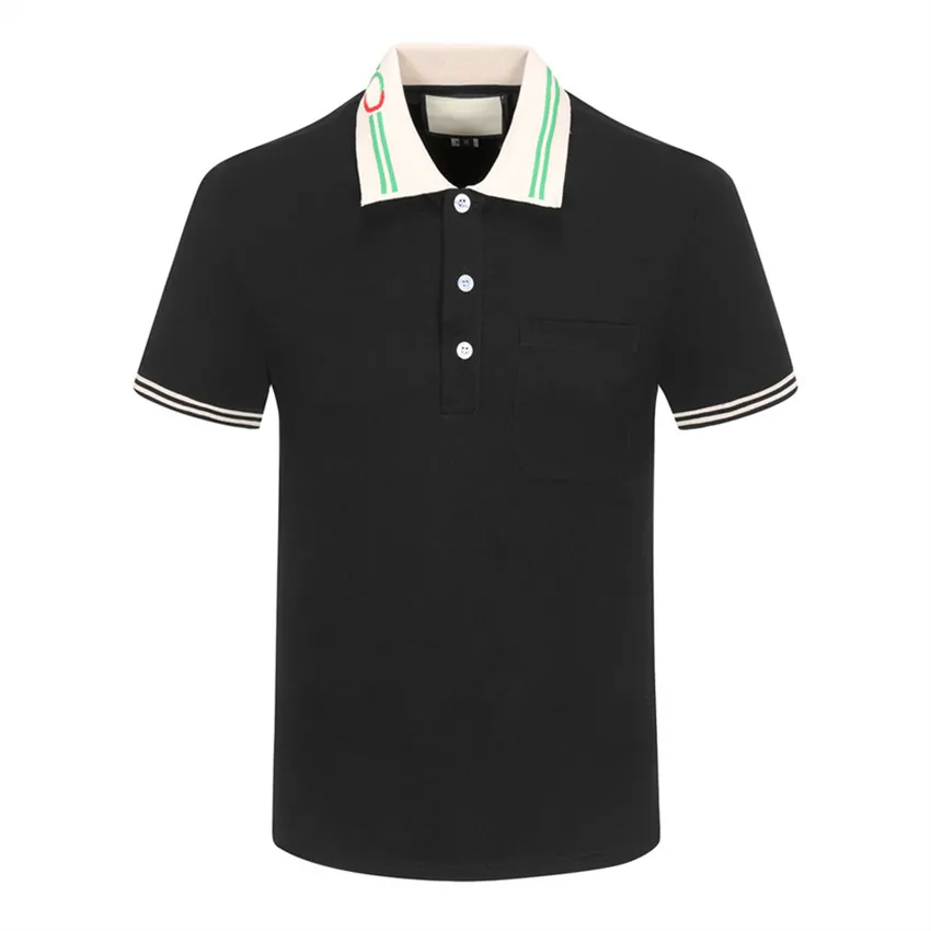 Neue Herren-Stylist-Polohemden Luxus Italien Herren 2023 Designerkleidung Kurzarm Mode Herren Sommer-T-Shirt Revers Kurzarm Asiatische Größe M-3XL