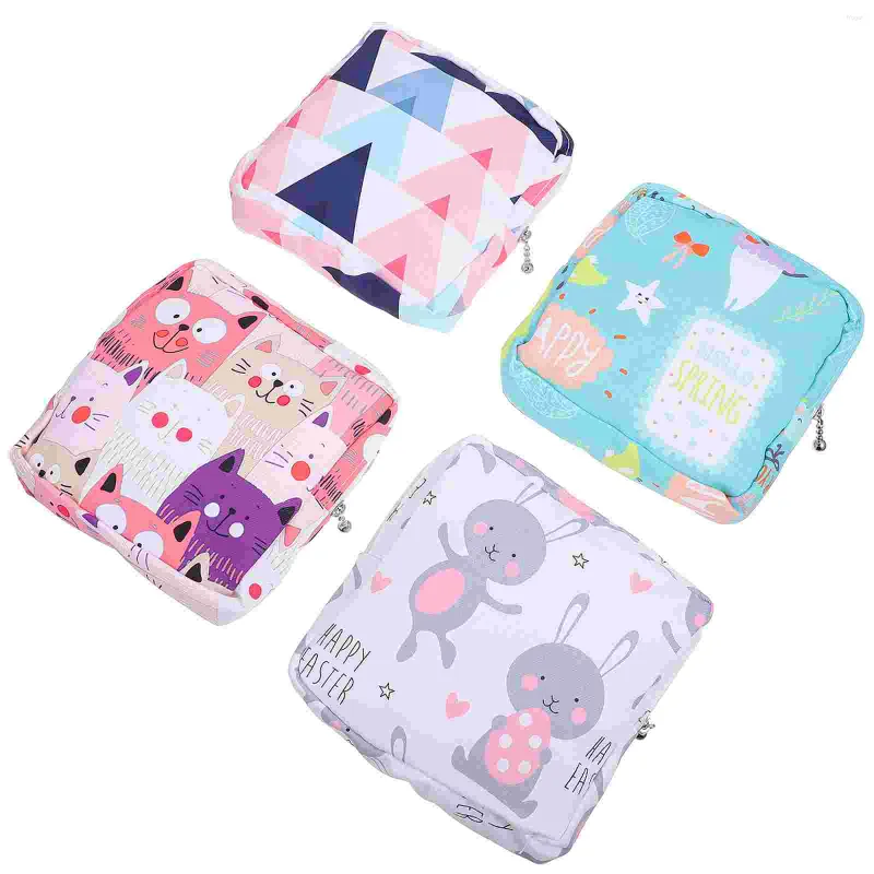 Sacs de rangement Sanitary Pouch Tax d'époque serviette des hommes menstruelles voyage Kit d'adolescente charmante serviette de toilette en soins infirmiers Coin Outdoor Diaper