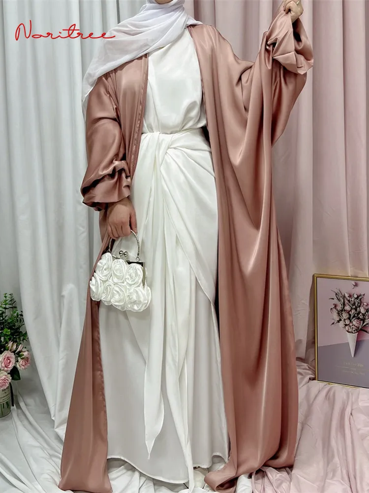 Ubranie etniczne Ramadan eid mody mody muzułmańsko abayas miękka szata muzulmane abaya elegancka jedwabisty muzułmańska arabska nabożeństwo ubranie wy824 230328