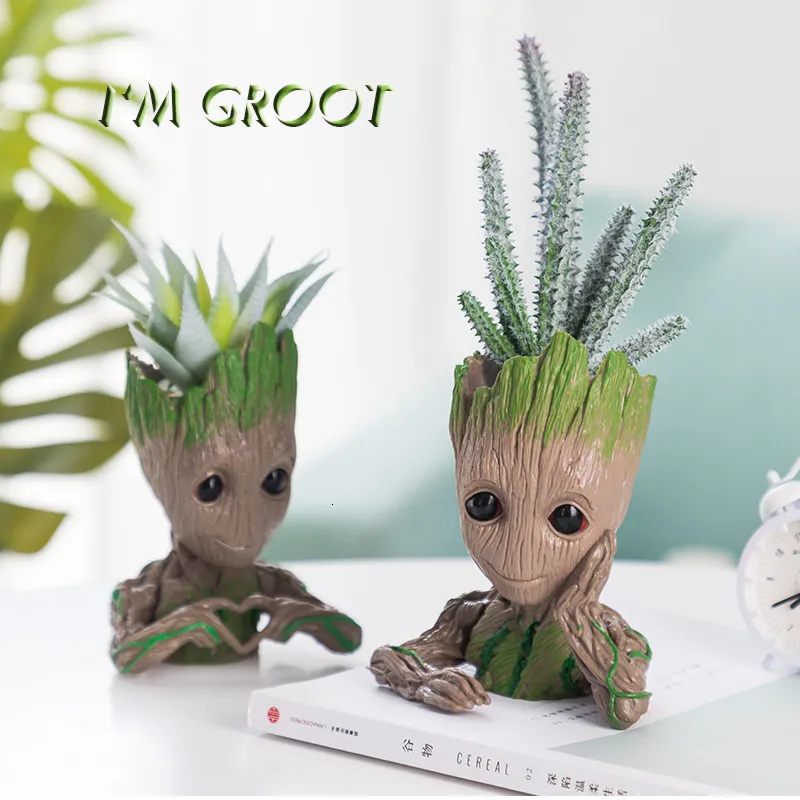Cartoon Plastic Planter Pots for Desktop Bonsai and Flower Plants Brown  from Dhgate Planters & Pots - price 19.39