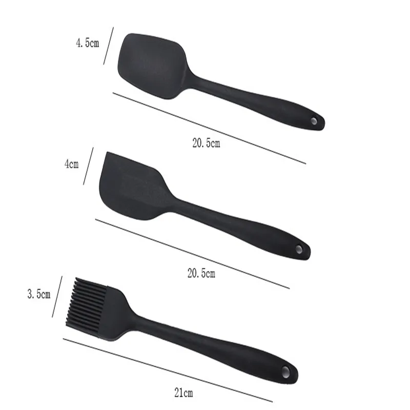 /conjunto de silicone assado de silicone resistente a calor utensílios de cozinha antiaderentes de cozinha