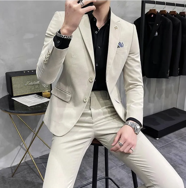 Mens Super Skinny Mens Suits Mens Suit Jacket With Pant Formal Slim Fit ...