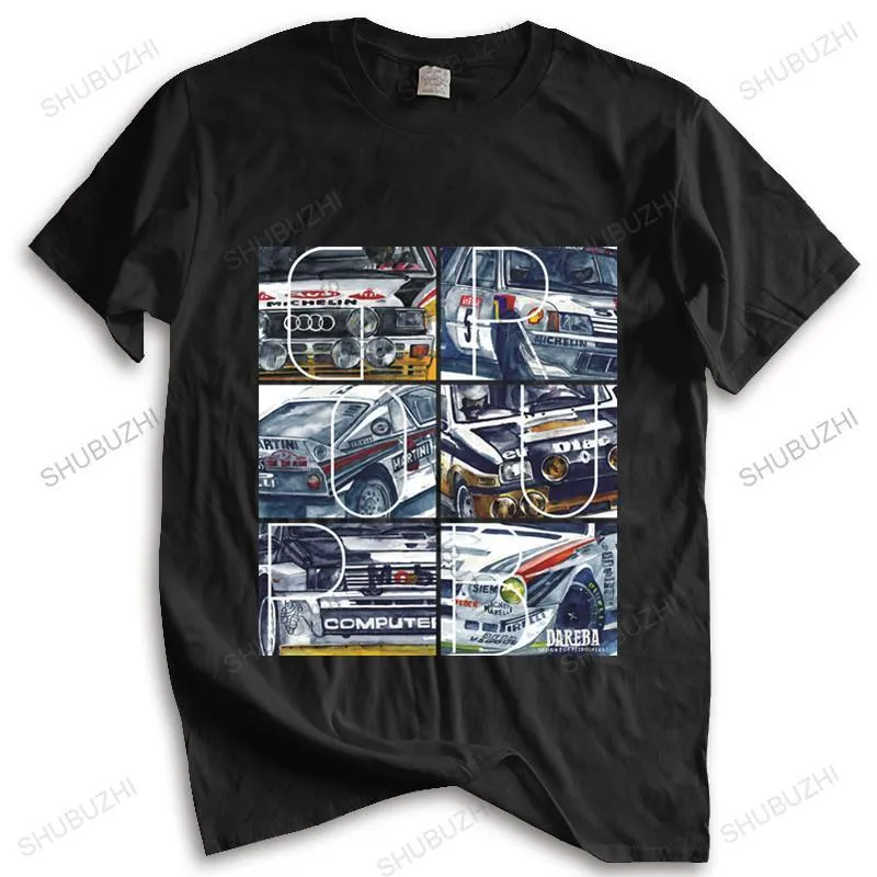 Heren T -shirts Zomer T -shirt Shubuzhi -merk Teeshirt Men Group B Design Rally Car T -shirts unisex losse stijl tops 230327