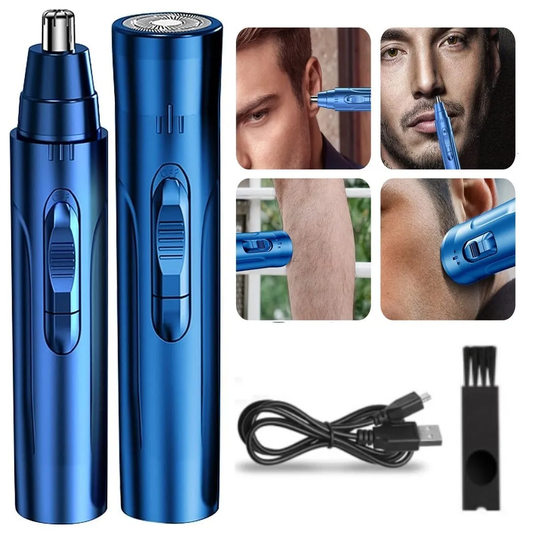 Clippers Trimmers Electric Shaving Nose Ear Safe Face Care Rechargeable Hair for Men Removal Razor Beard 230328