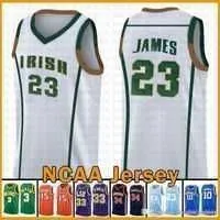 LeBron 23 James cheap sale Jersey Irish High School Kyrie Stephen 30 Curry Irving Dwyane 3 Wade 2020 Kawhi 15 Leonard Ray Allen Gary Payton