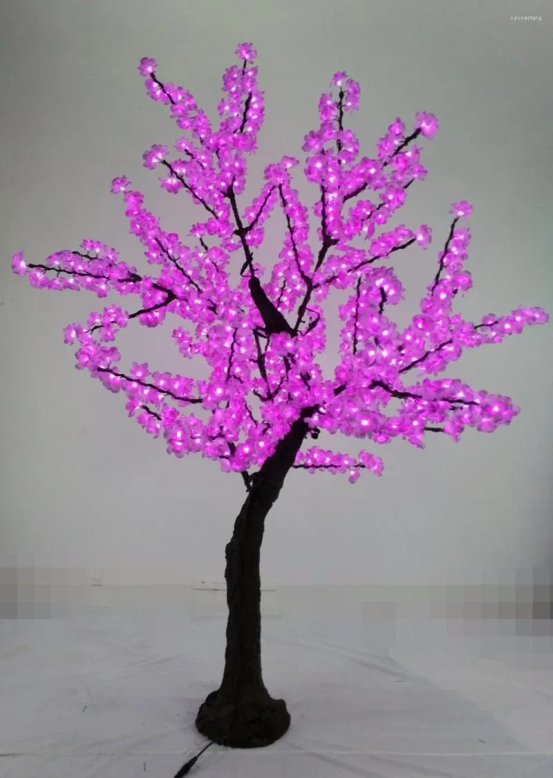 Fleurs décoratives LHXMAS STORE 2M DE HAUTE JARDIN SIMULÉ ROSE DÉCORATION D'ARBRE PAYSAGISME